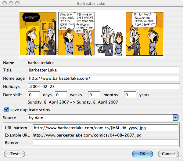 comic settings